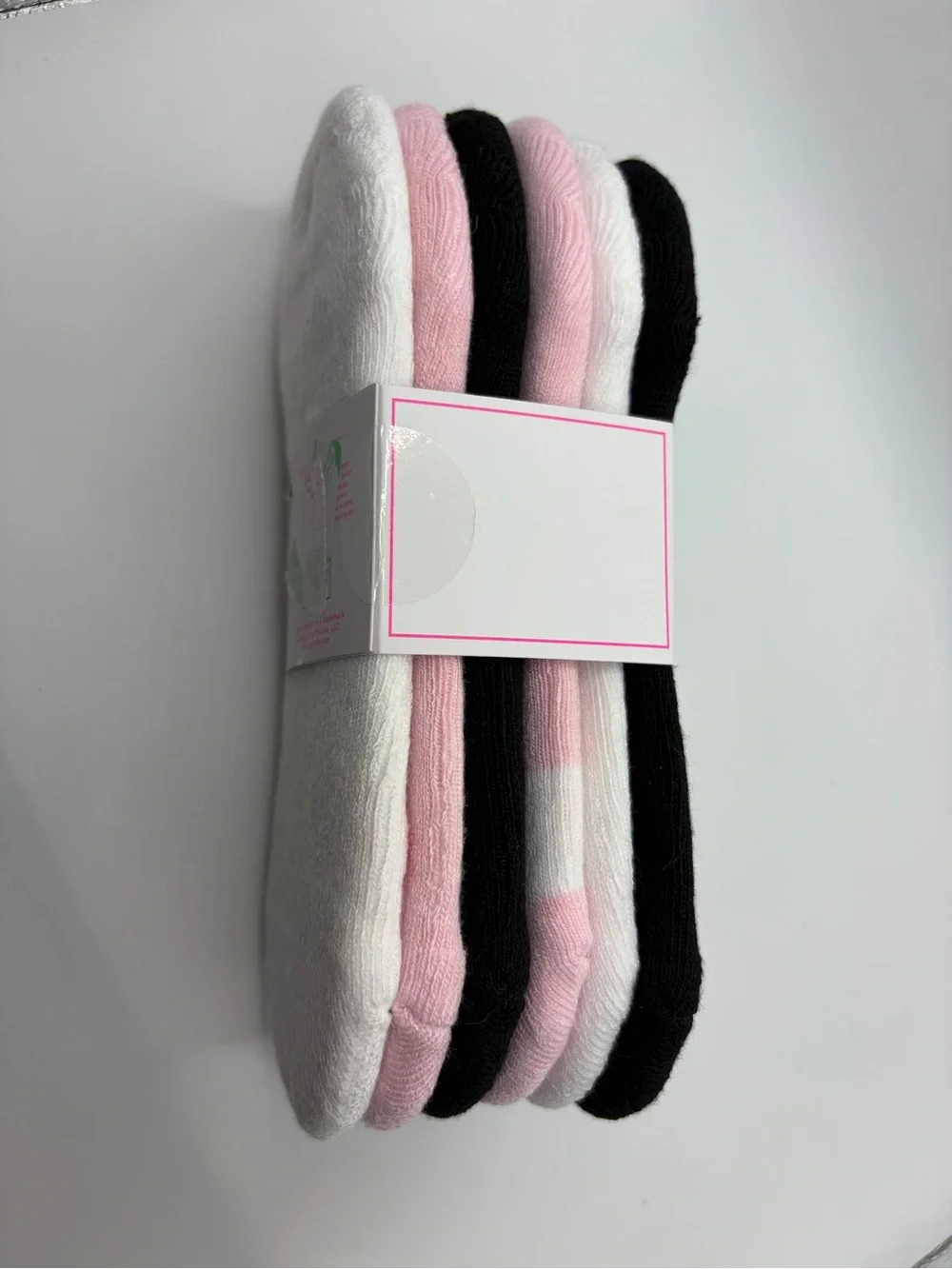 Juicy Couture Black and Pink Super No-Show Athletic Socks - Pack of 6